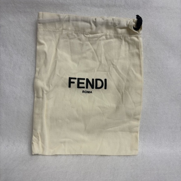 Fendi Handbags - FENDI ROMA Small SLG Dust Bag Drawstring Cream Off White